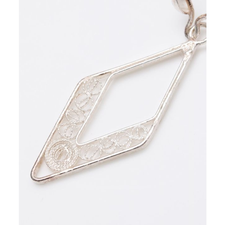 【欧州航路】銀細工マルタフィグリー ダイヤライトピアス | アミナコレクション  | 詳細画像4 