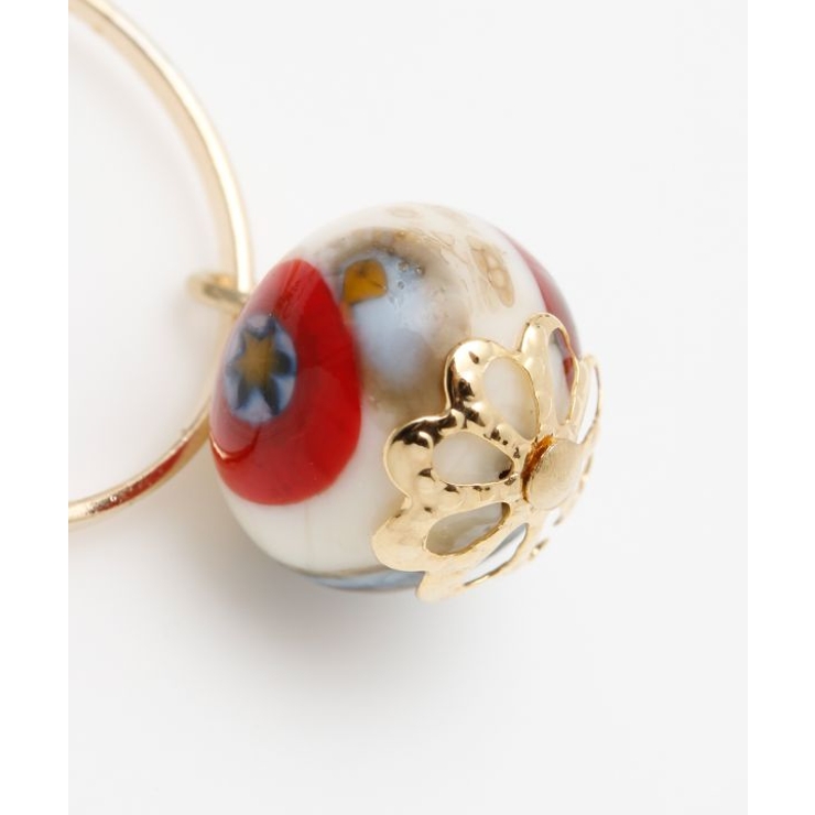 【欧州航路】【ベネチアンガラス】ミルフィサークルピアス | アミナコレクション  | 詳細画像5 