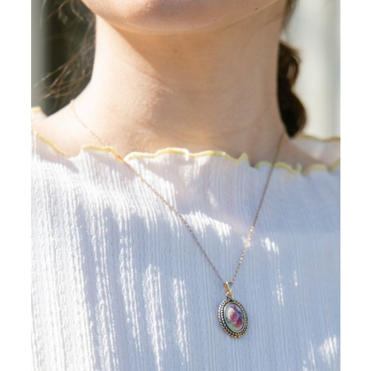 【欧州航路】アンティフラワーヨーロネックレス | アミナコレクション  | 詳細画像2 