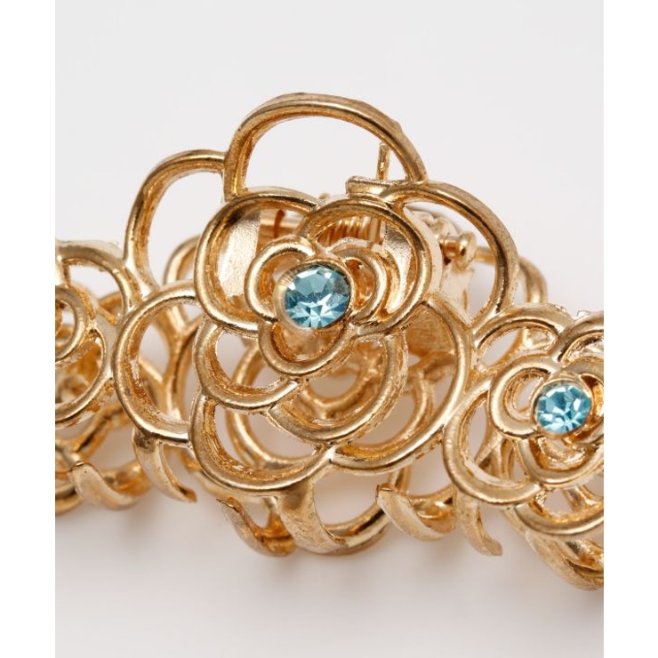 【欧州航路】フラワーシンメジュエルヘアクリップ | アミナコレクション  | 詳細画像1 
