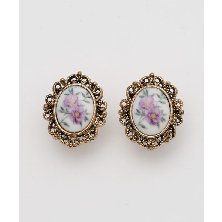 パープル | 【欧州航路】フルーフフォールピアス | アミナコレクション 