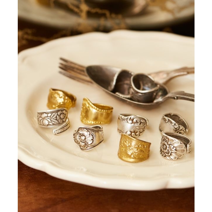 【欧州航路】【Fromトルコ】ラップスプーンリング シルバー | アミナコレクション  | 詳細画像1 