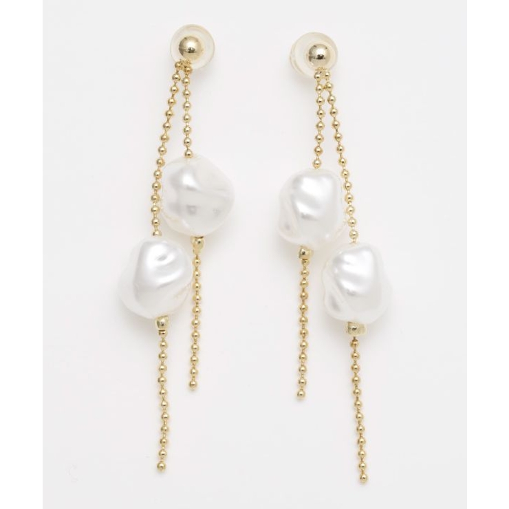 【マウナロア】チェーンパールピアス | アミナコレクション  | 詳細画像3 