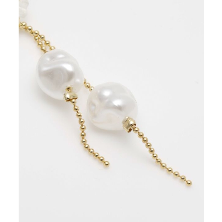 【マウナロア】チェーンパールピアス | アミナコレクション  | 詳細画像5 