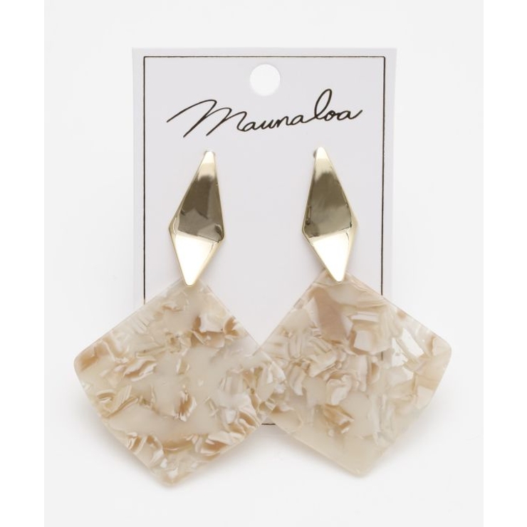 【マウナロア】アセチスクエアピアス | アミナコレクション  | 詳細画像3 