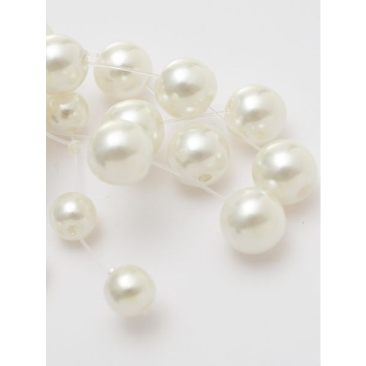 【カヤ】枝垂れパール玉ピアス | アミナコレクション  | 詳細画像1