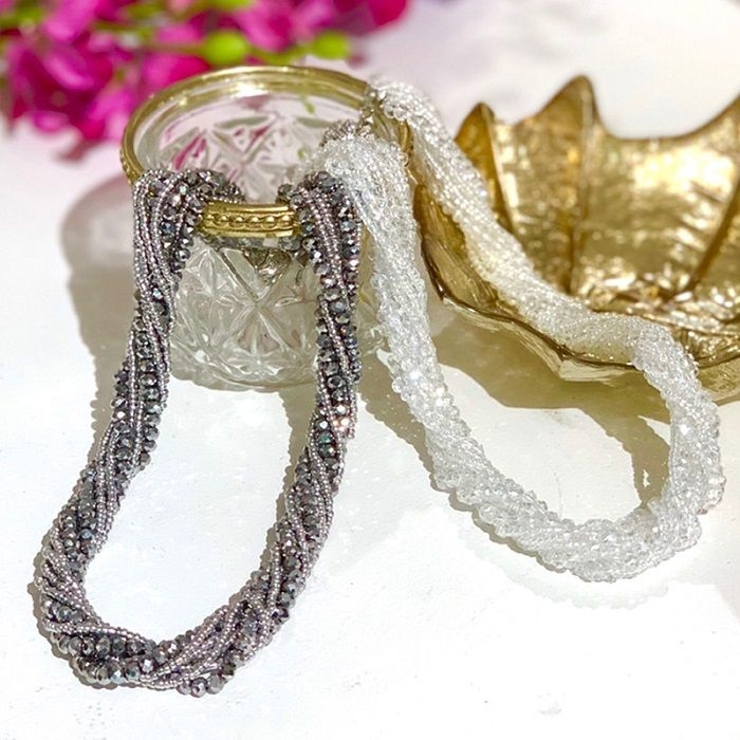 【Maunaloa】クリスタルビーズネックレス | アミナコレクション  | 詳細画像1 