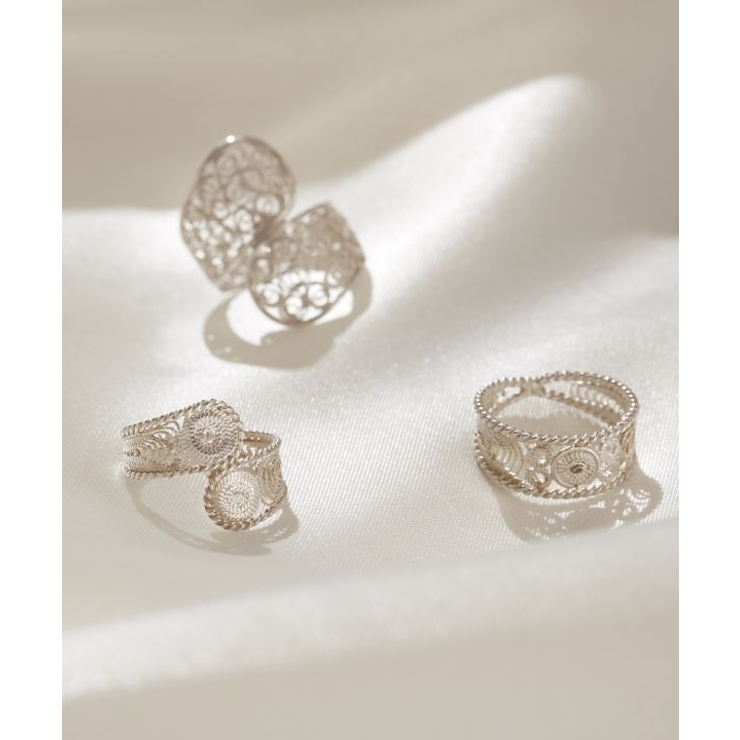 【欧州航路】Silver925 マルタ島伝統工芸フィリグリーダブルマッチリング … | アミナコレクション  | 詳細画像1 