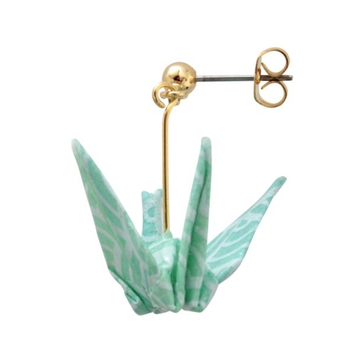 【カヤ】折り鶴 青海波ピアス | アミナコレクション  | 詳細画像3