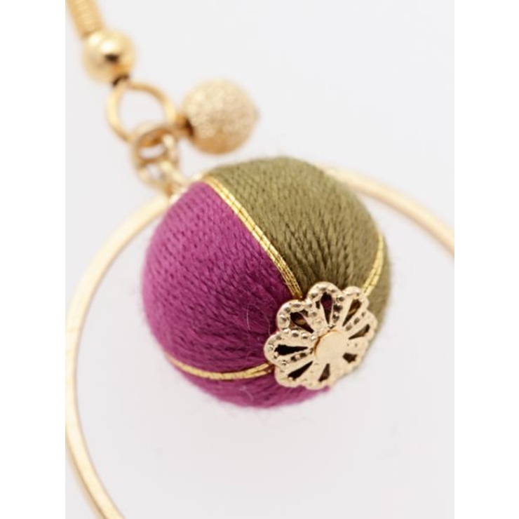 【カヤ】重ね手鞠ピアス | アミナコレクション  | 詳細画像4 