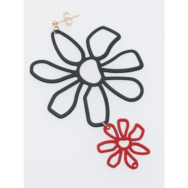 【チャイハネ】2トーンカラーフラワーピアス 韓国 | アミナコレクション  | 詳細画像4 
