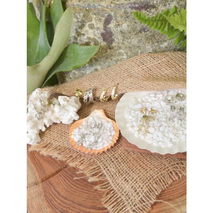 【Kahiko】ハワジュ風ホエールテールピアス4点セット | アミナコレクション  | 詳細画像5 