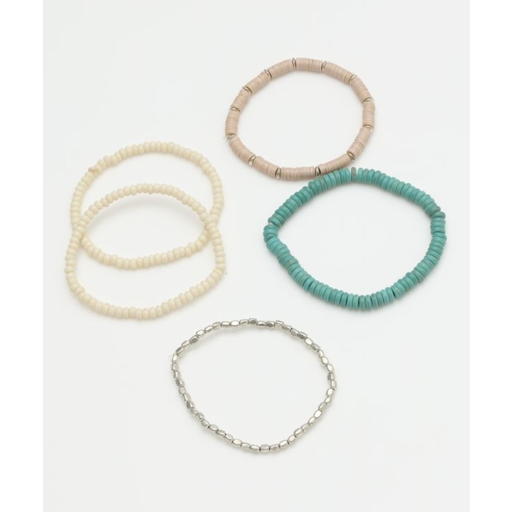 【チャイハネ】レイラセットブレスレット WHITE×TURQUOISE | アミナコレクション  | 詳細画像4 