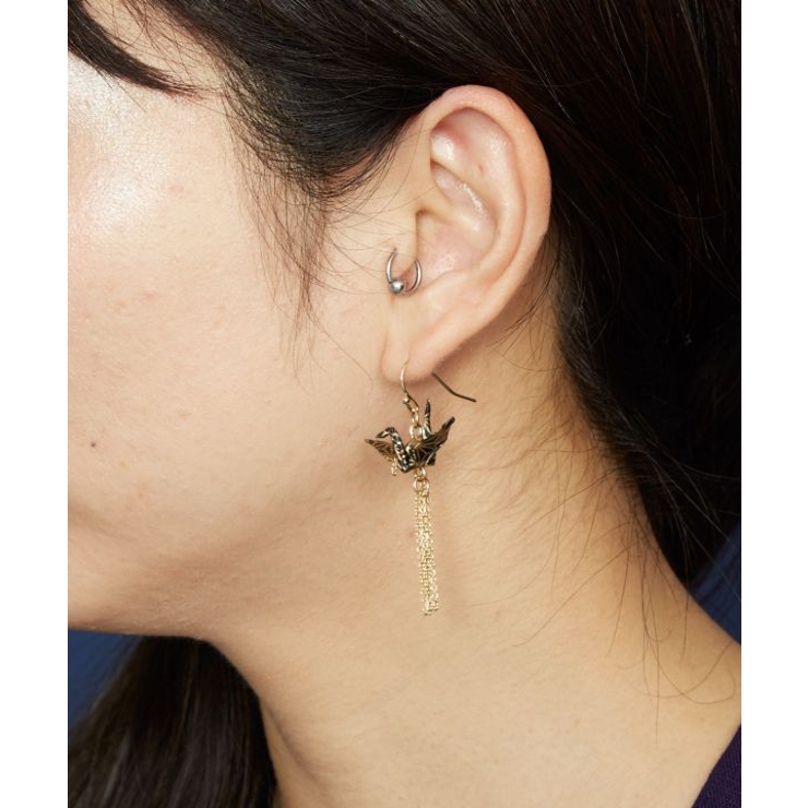 【カヤ】飛び鶴ピアス | アミナコレクション  | 詳細画像6 