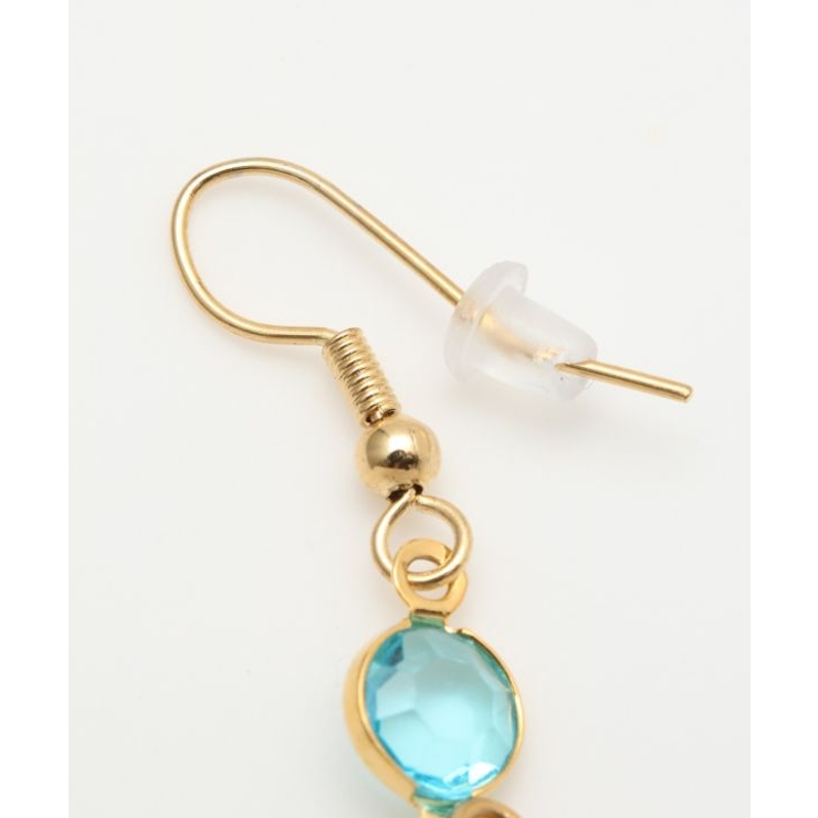 【欧州航路】	【ベネチアンガラス】モザイクフックミニマルピアス | アミナコレクション  | 詳細画像5 