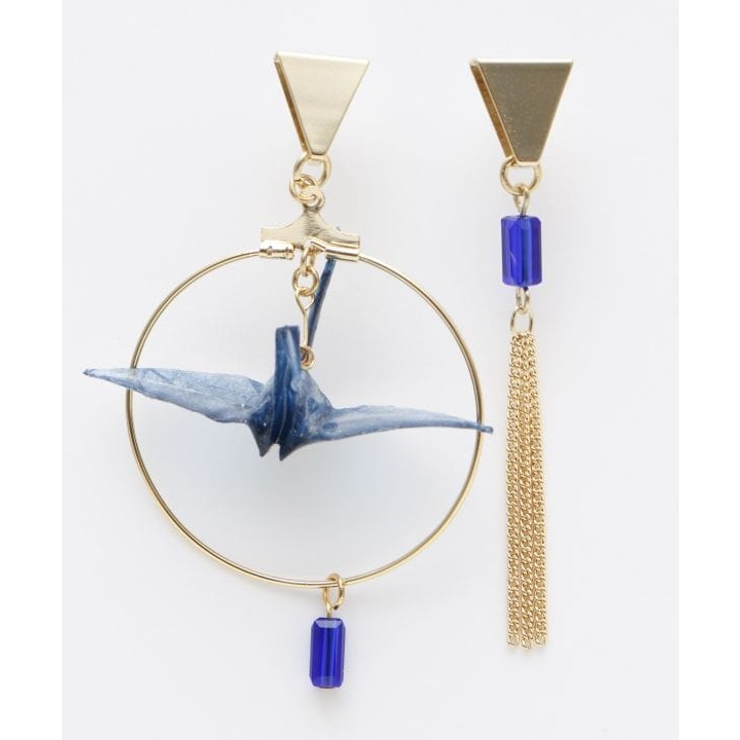 【カヤ】ゆうわ折り鶴ピアス | アミナコレクション  | 詳細画像7 