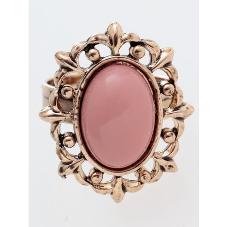 ピンク | 【欧州航路】オーバルフレームリング GOLD | アミナコレクション 