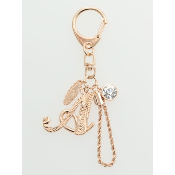 A | 【Kahiko】イニシャルゴールドキーホルダー | アミナコレクション 