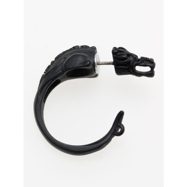 ブラック | 【チャイハネ】ドラゴンメタルピアス 片耳用1pcs 韓国 | アミナコレクション