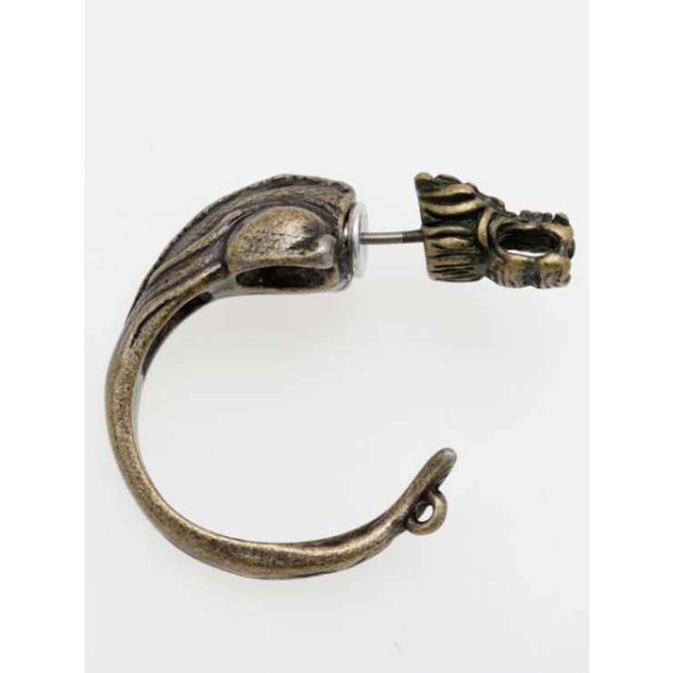 ゴールド | 【チャイハネ】ドラゴンメタルピアス 片耳用1pcs 韓国 | アミナコレクション