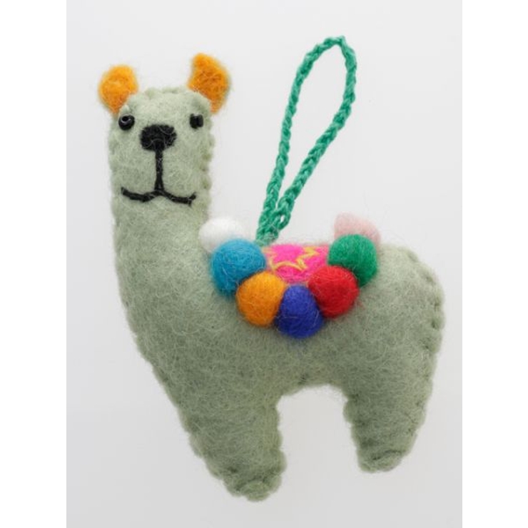 グリーン | 【チャイハネ】アルパカフェルトオーナメント | アミナコレクション