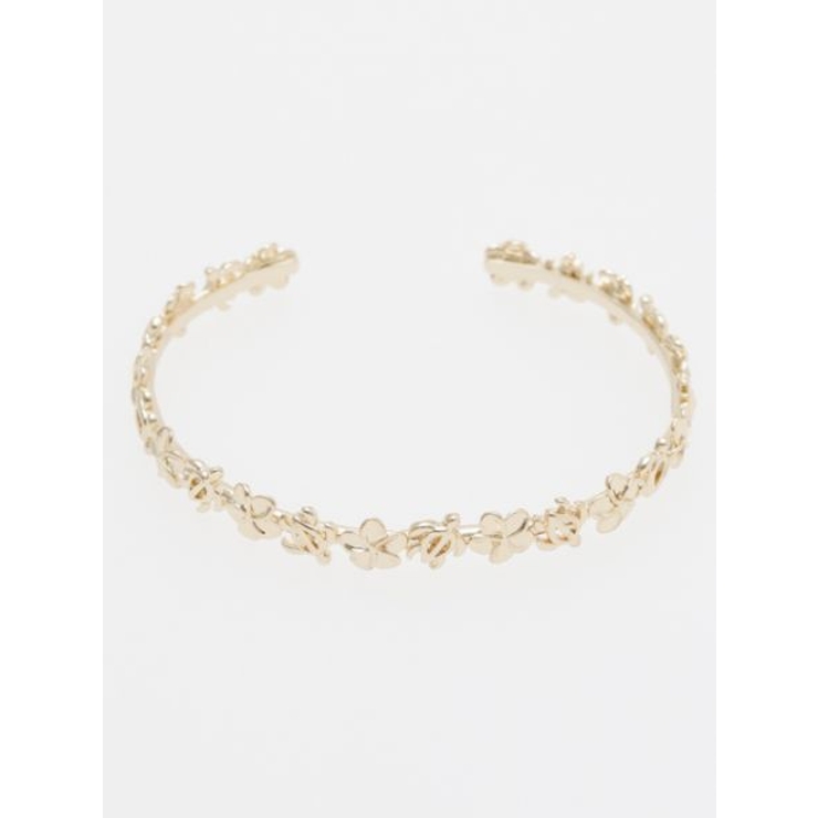 ゴールド | 【Kahiko】プルメリア＆ホヌメタルバングル | アミナコレクション 