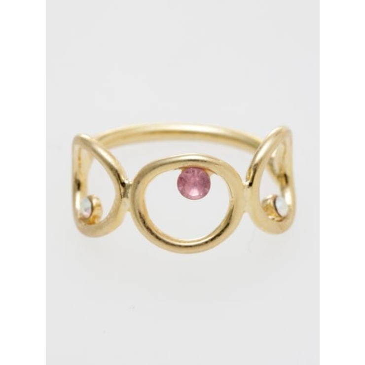 ピンク | 【欧州航路】ラウンドフレームリング | アミナコレクション 