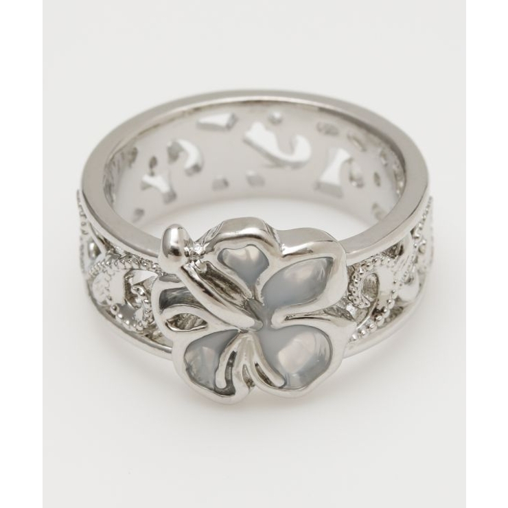 シルバー | 【Kahiko】アイラナハイビスカスリング | アミナコレクション 