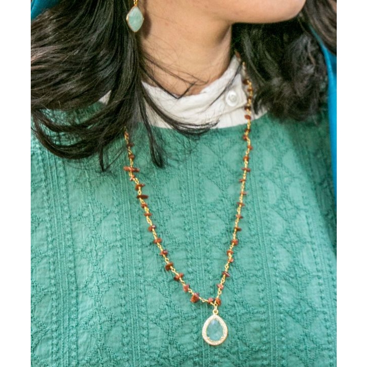 【チャイハネ】アクアソルネックレス | アミナコレクション  | 詳細画像1