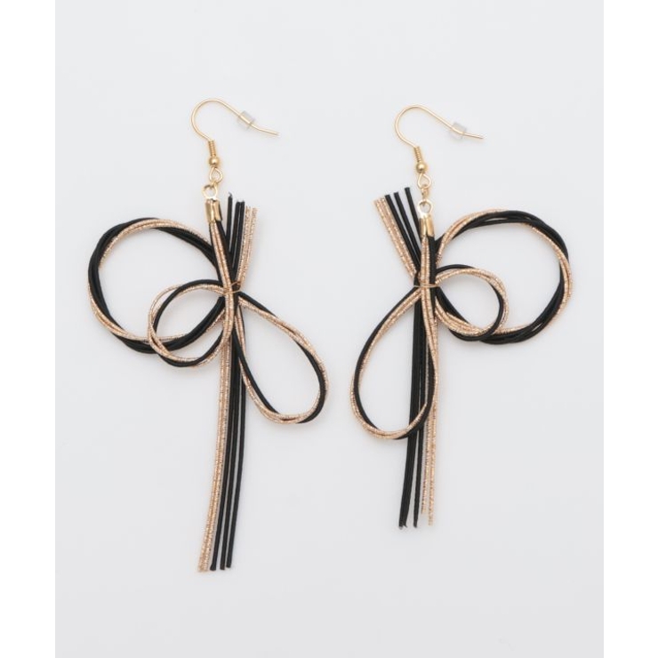 スミクロ | 【カヤ】水引結び輪重ねピアス | アミナコレクション 