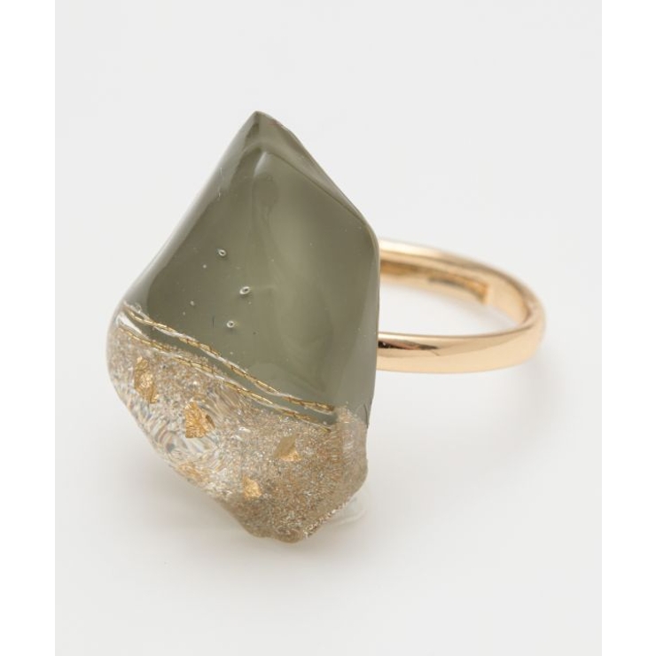 モスグリーン | 【カヤ】金継ぎ風リング | アミナコレクション 