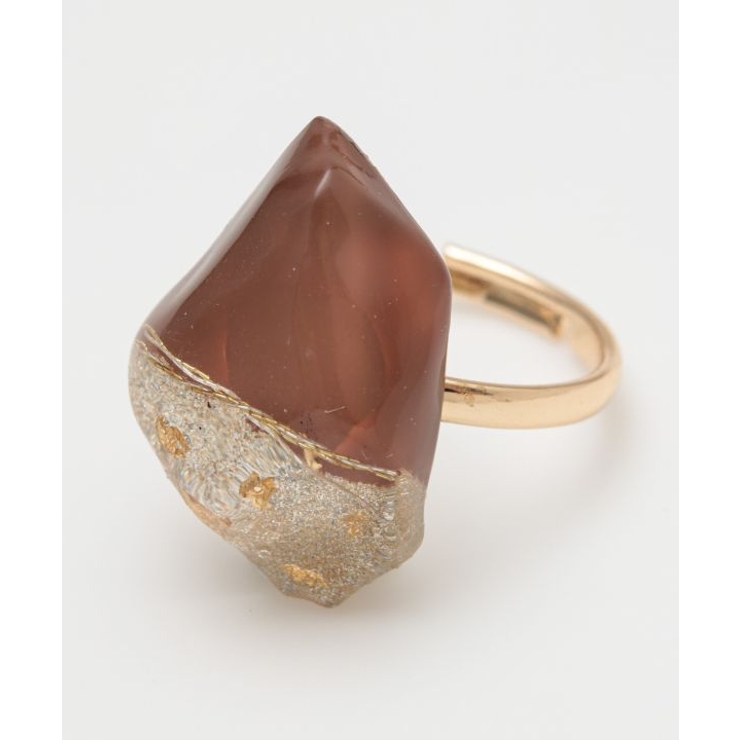 ブラウン | 【カヤ】金継ぎ風リング | アミナコレクション 