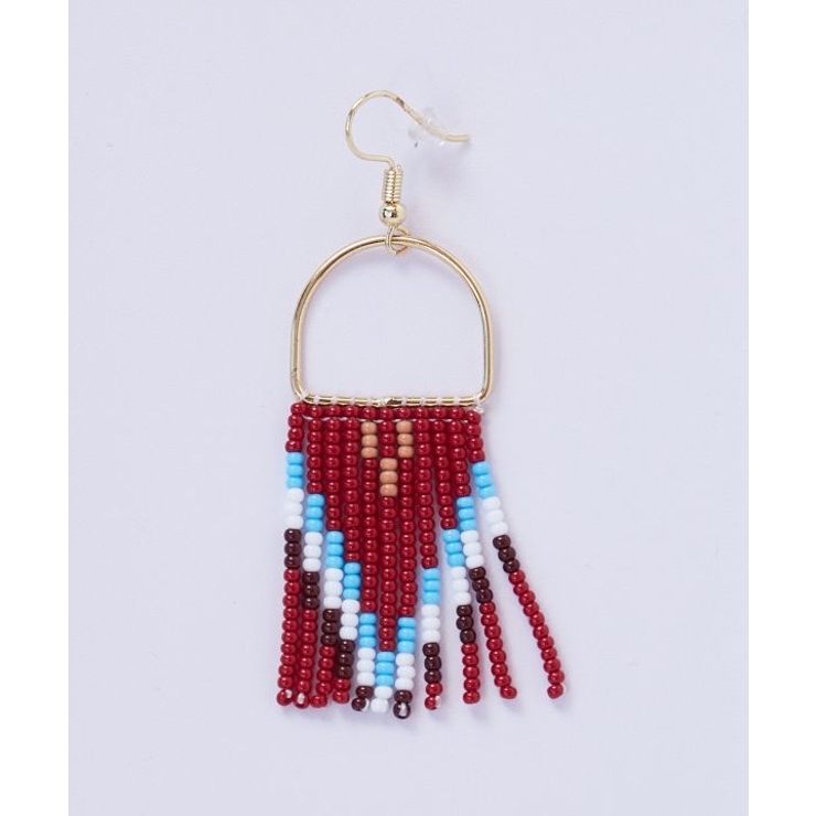 レッド | 【チャイハネ】タルティアピアス 片耳用1pcs | アミナコレクション 