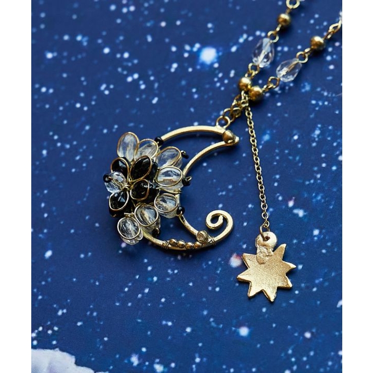 ブラック | 【チャイハネ】トルラムーンネックレス | アミナコレクション 