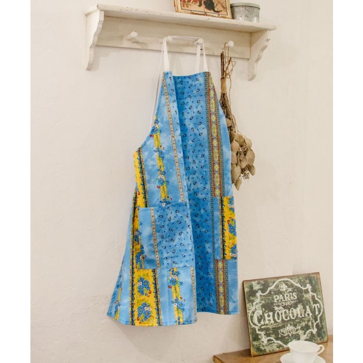 ブルー | 【欧州航路】プロバンスファブエプロン | アミナコレクション 