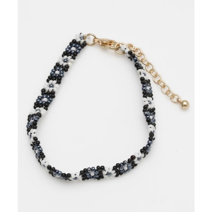 ブラック | 【チャイハネ】フラワーフェスタブレスレット | アミナコレクション 