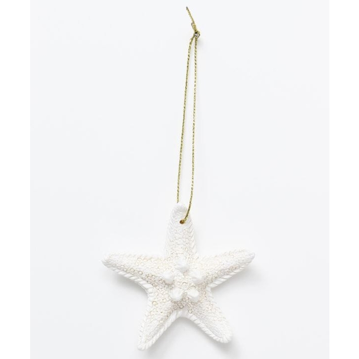 ホワイト | 【Kahiko】AlohaスターフィッシュオーナメントM | アミナコレクション 