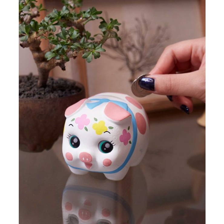 カヤ】瀬戸焼の豚ちゃん貯金箱[品番：ACNW0023352]｜アミナ