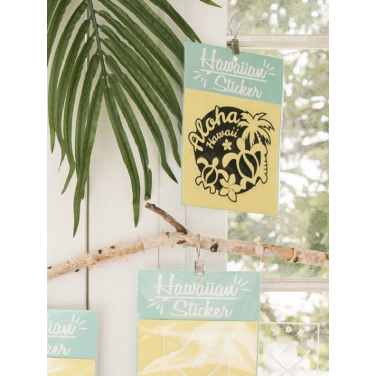 ブラック | 【Kahiko】Hawaiian Sticker アロハホヌステッカー | アミナコレクション 