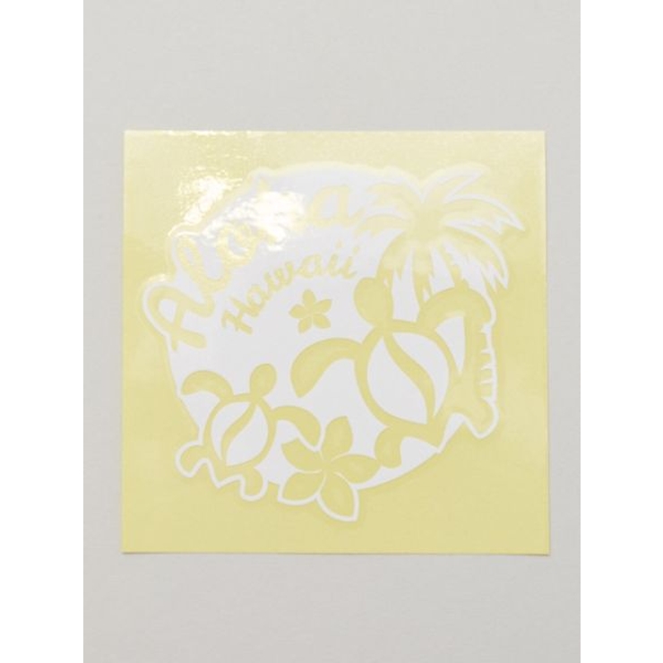 ホワイト | 【Kahiko】Hawaiian Sticker アロハホヌステッカー | アミナコレクション 