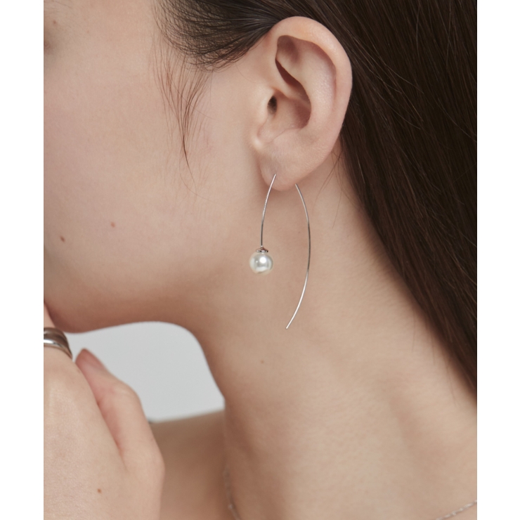 シルバー | パールフックピアス | ciite'