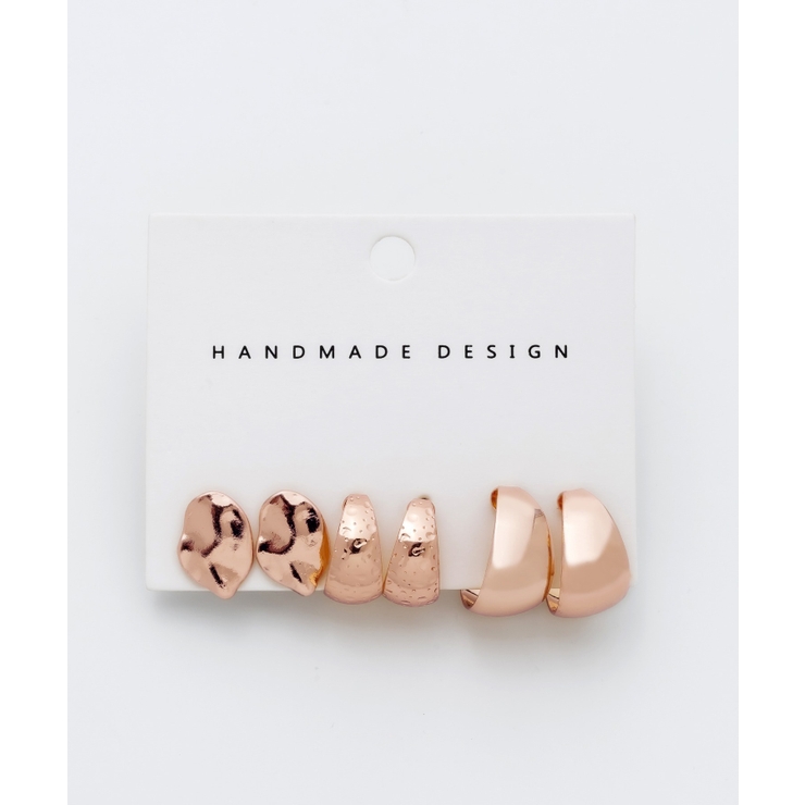 ピンクゴールド | ピアス 3セット / pierce 3 set | ciite'