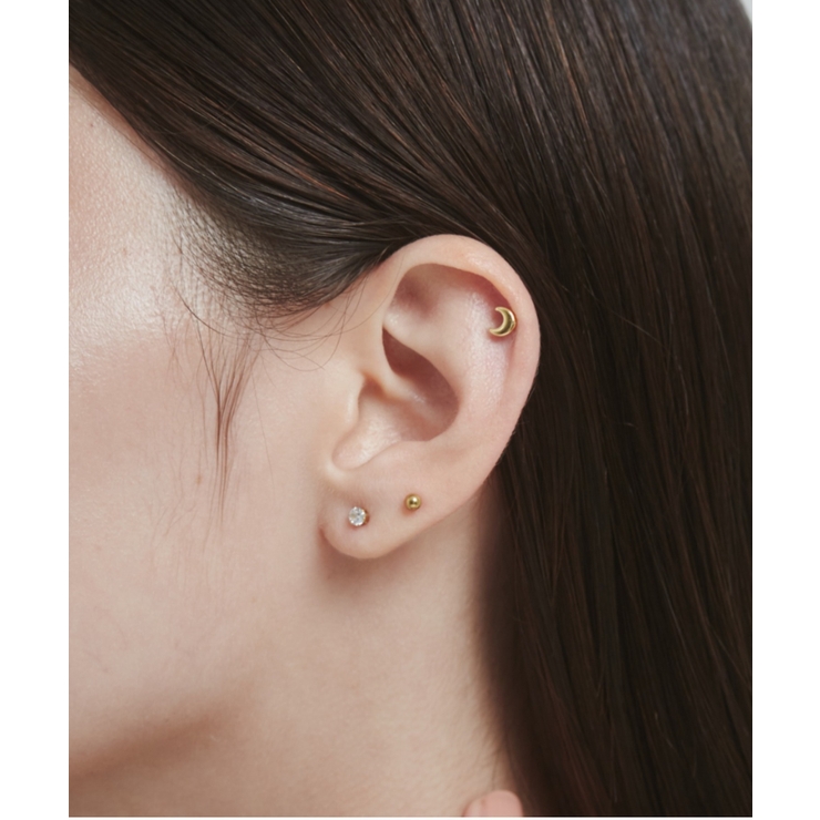 ゴールド | 【 金属アレルギー対応 】 3set pierce / ピアス3セット | ciite'