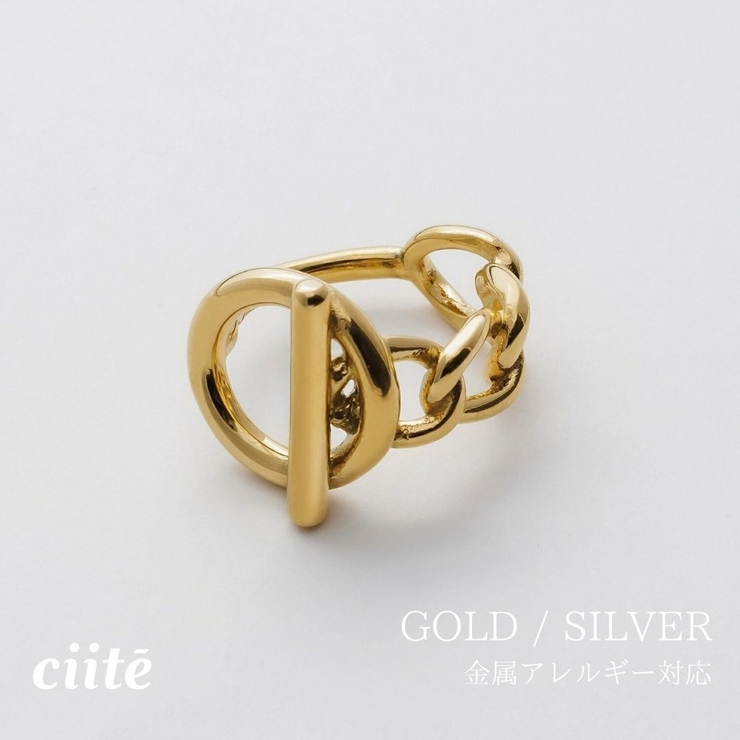 【 金属アレルギー対応 】 マンテルデザインリング サージカルステンレス | ciite' | 詳細画像1 