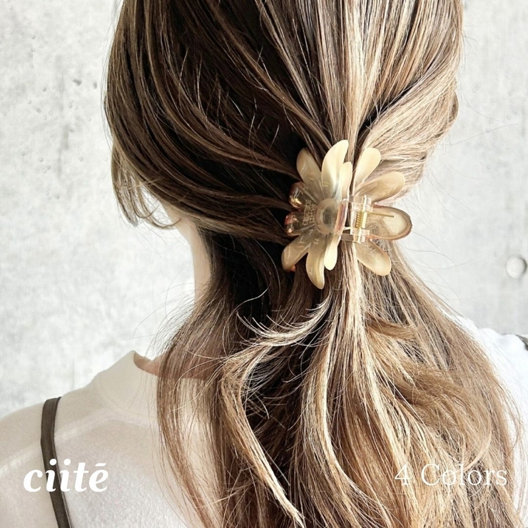 クリアサニーフラワー ヘアクリップ | ciite' | 詳細画像1 