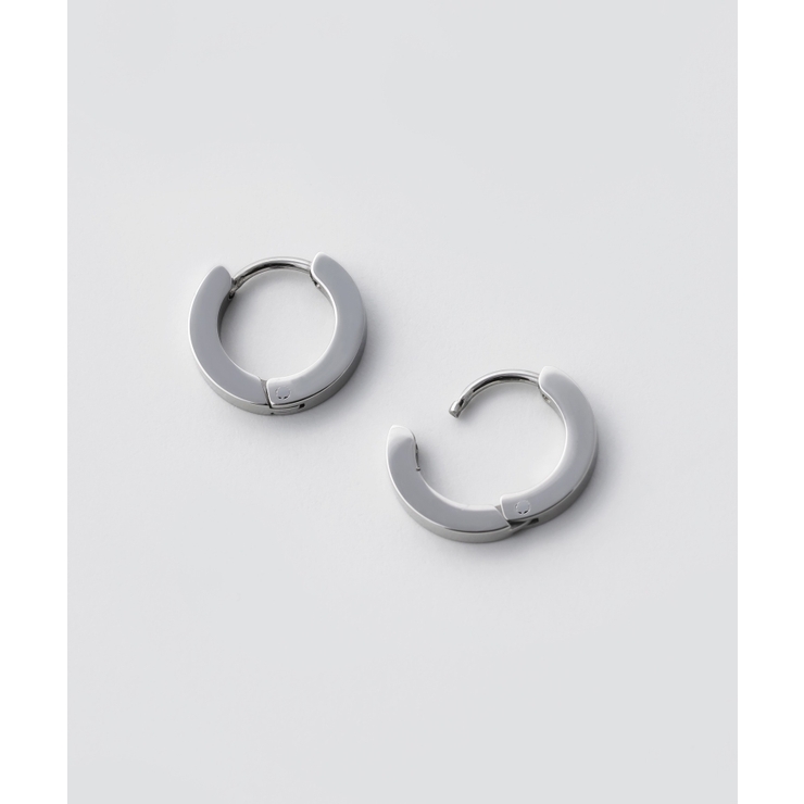 【 金属アレルギー対応 】シンプルフープピアス 直径13mm, 幅2mm | wyz | 詳細画像1 