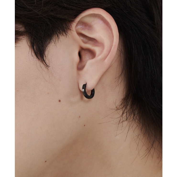 【 金属アレルギー対応 】シンプルフープピアス 直径13mm, 幅2mm | wyz | 詳細画像6 