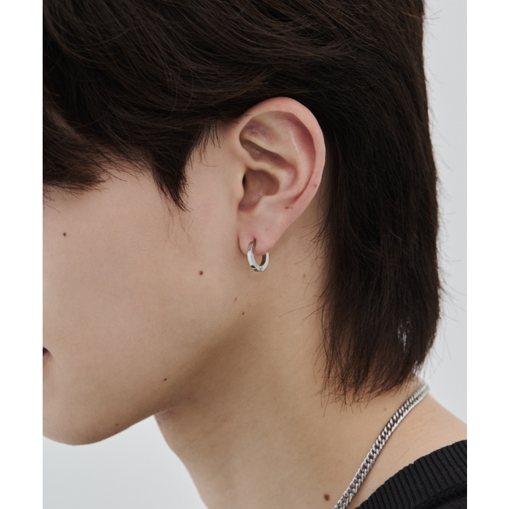 【 金属アレルギー対応 】シンプルフープピアス 直径13mm, 幅2.5mm | wyz | 詳細画像10 