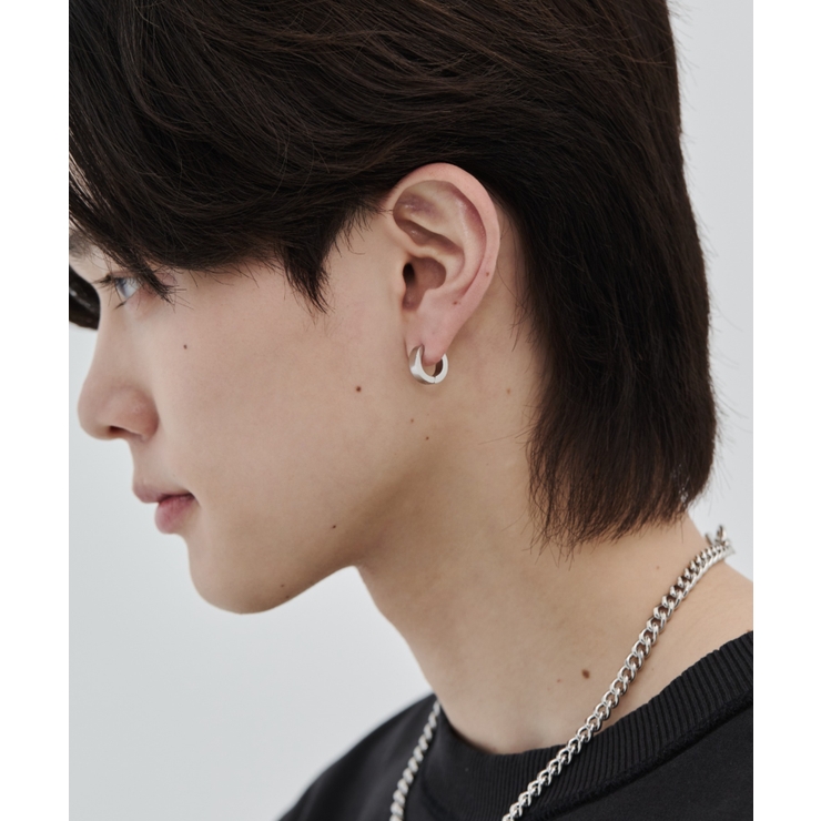 【 金属アレルギー対応 】シンプルフープピアス 直径13mm, 幅4mm | wyz | 詳細画像1 