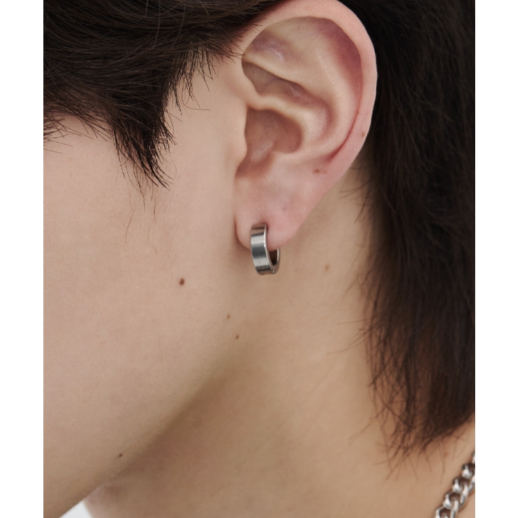 【 金属アレルギー対応 】シンプルフープイヤリング （両耳用）直径：13mm | wyz | 詳細画像7 